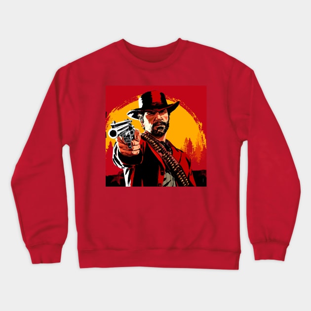 Arthur Morgan desing Crewneck Sweatshirt by SGcreative